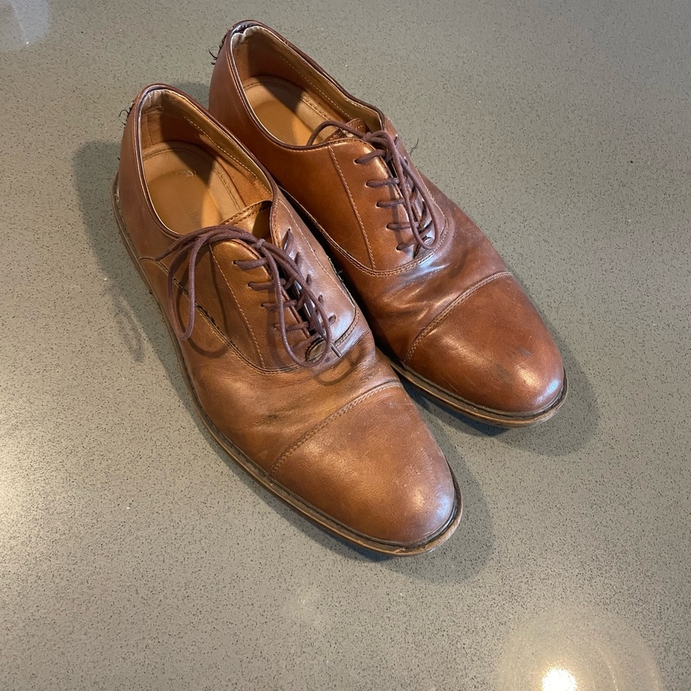 Brown dress shoes